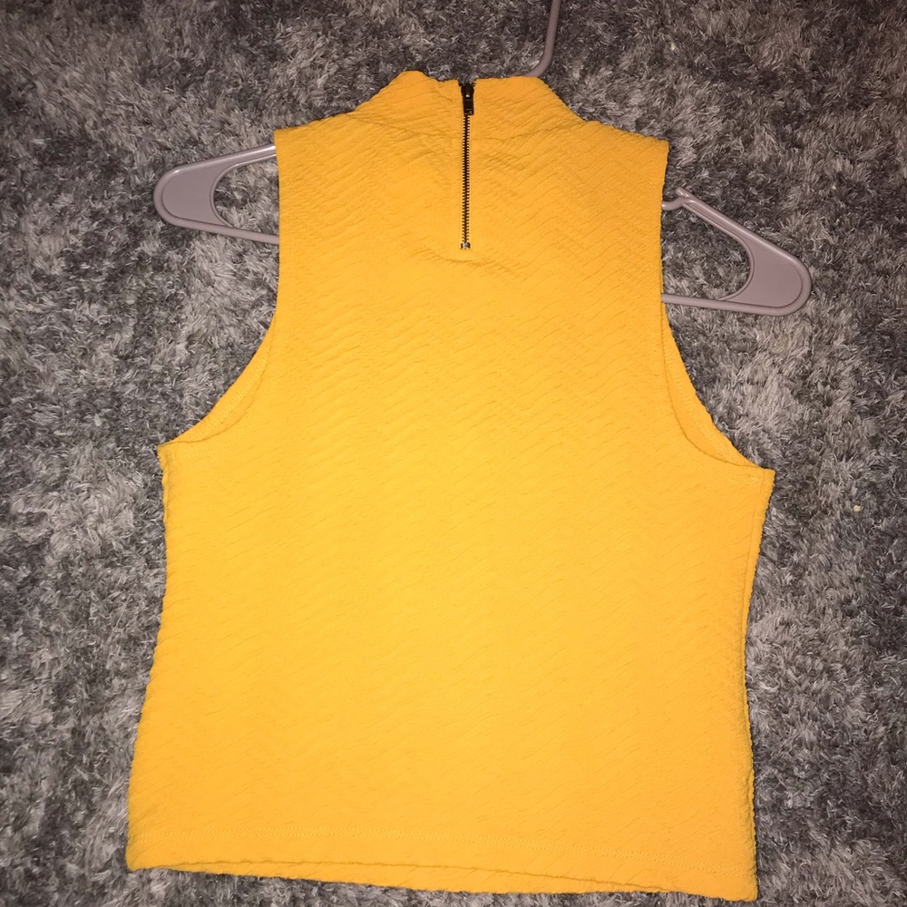 Mustard color crop top